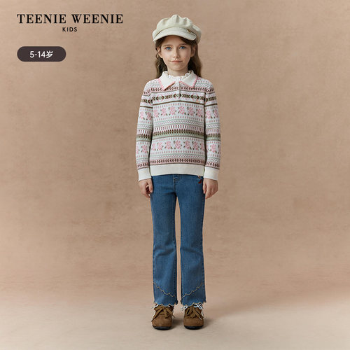 TeenieWeenie Kids小熊童装 女童 休闲牛仔裤