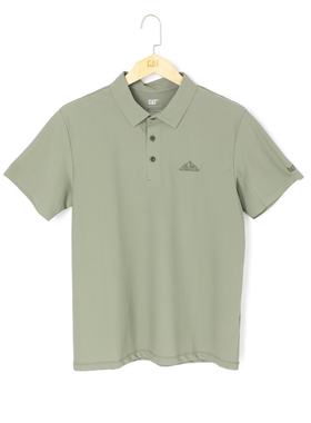 CAT男士休闲短袖翻领T恤黑色CO1POW26221