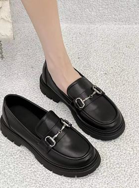 珂卡芙2024秋厚底乐福鞋1431A3951