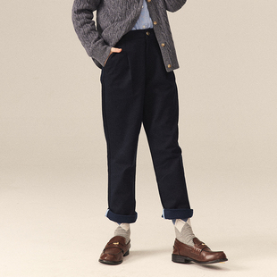 eland kids童装2024年早春女童美式休闲复古学院风长裤EKTCE1121B