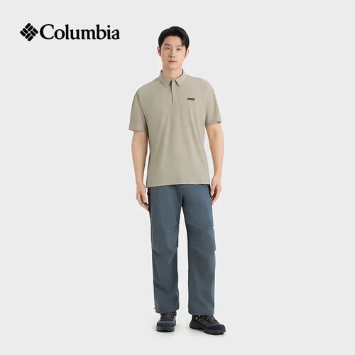 Columbia/哥伦比亚男式针织短袖翻领T恤AE5638
