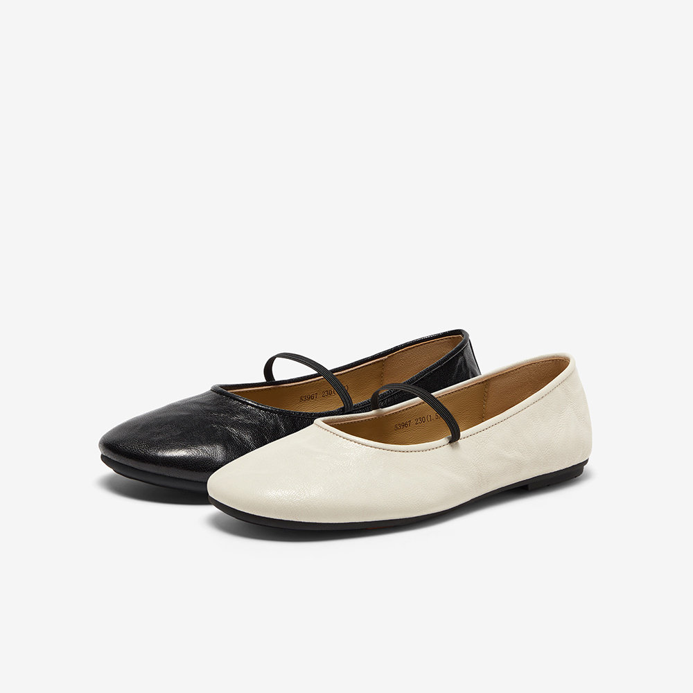 Bata/拔佳2025秋款浅口软底玛丽珍娃娃鞋53967