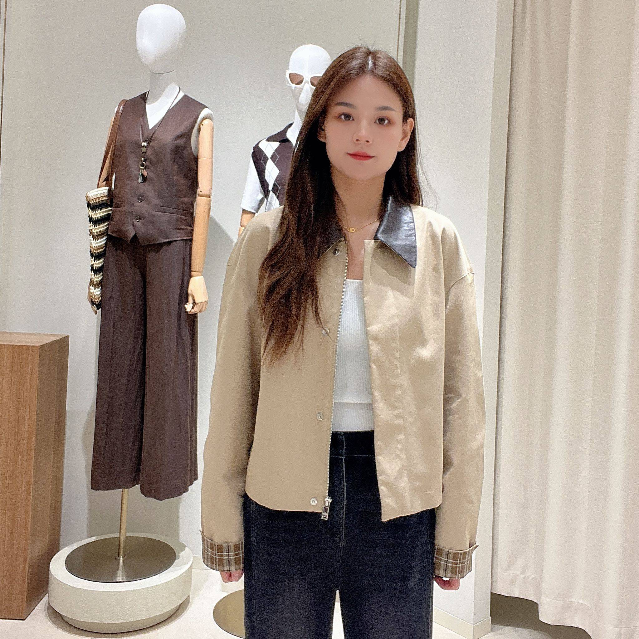 伊芙丽女士简约时尚外套上衣1G7611161