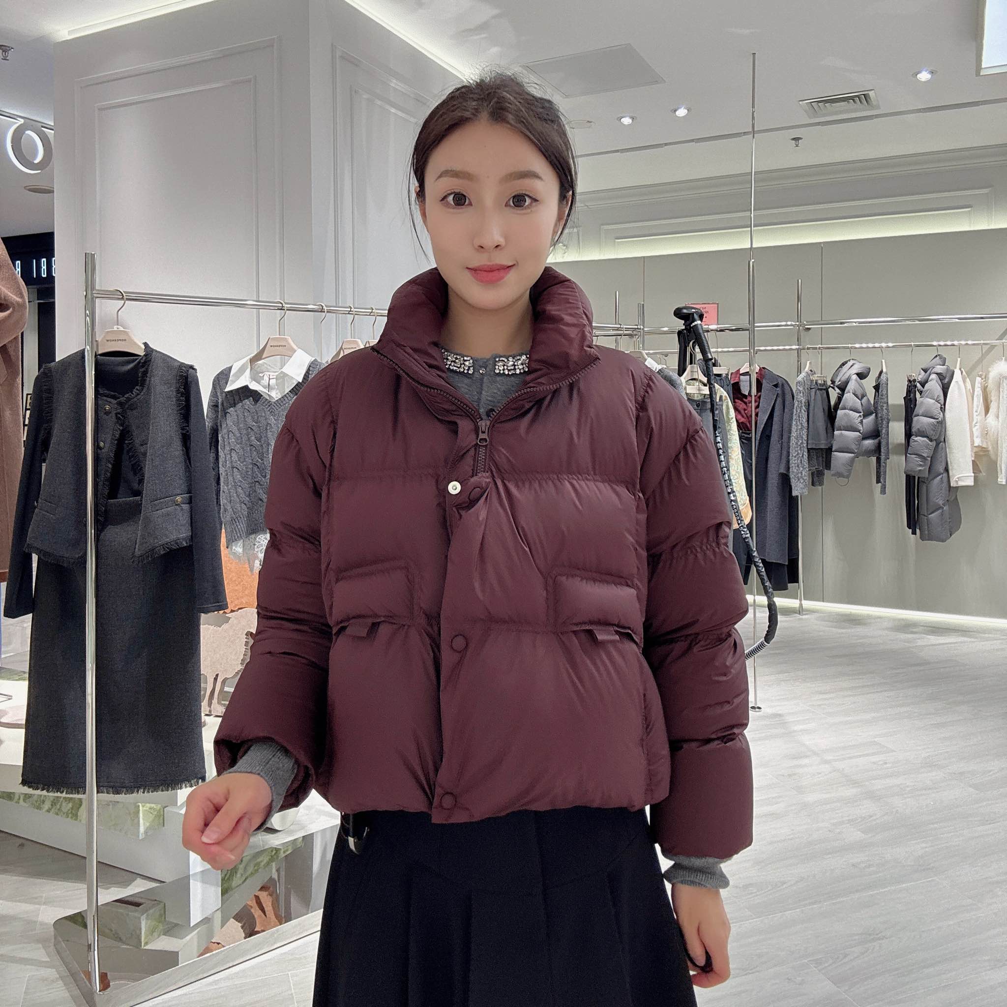 红袖女士简约时尚羽绒服89624410951