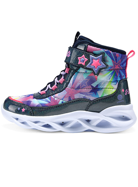 斯凯奇女孩女童秋冬季冬靴/雪地靴/高帮休闲鞋302690L