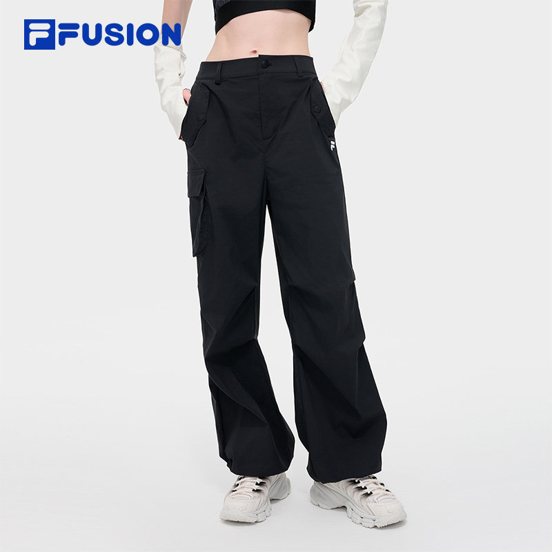 FILA FUSION斐乐工装裤女裤运动长裤春季女款裤休闲裤T11W431802C