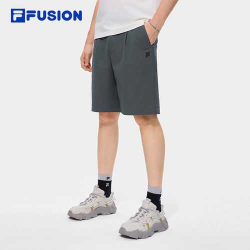 FILA FUSION 斐乐梭织五分裤男26秋新款短裤宽松裤子T11M635802F