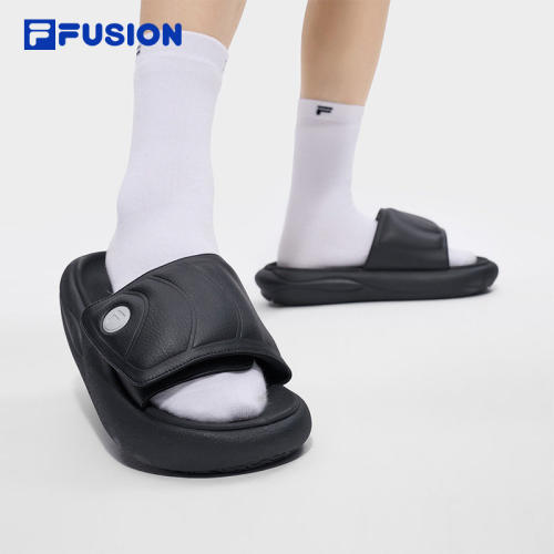 FILA FUSION斐乐拖鞋男软底凉拖26夏季沙滩鞋厚底增高T12M621801F