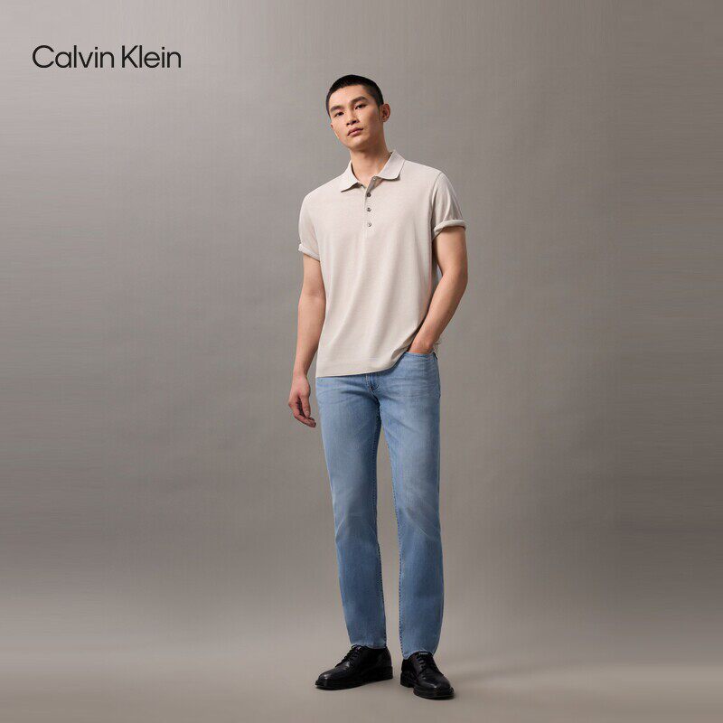 CK Jeans25春夏新男士休闲通勤经典标牌弹力修身牛仔裤4RAB729