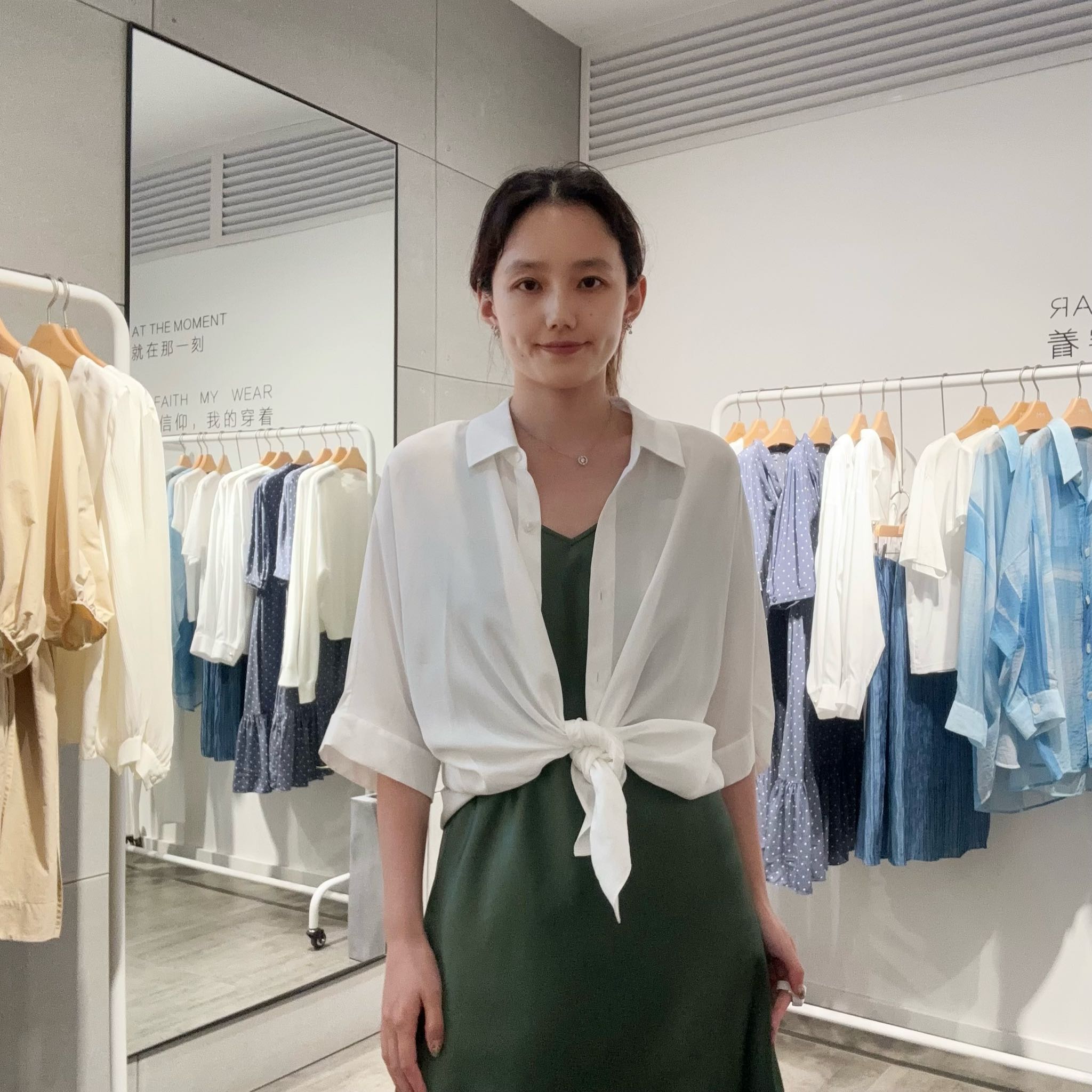 麦檬女士时尚休闲衬衫5F4822121图片