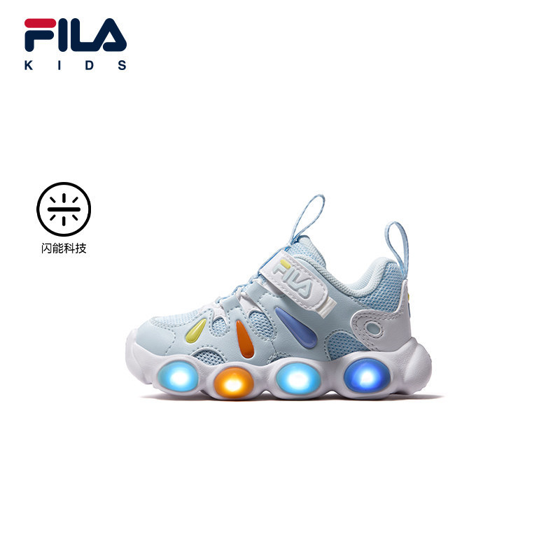 FILA KIDS斐乐童鞋儿童闪灯鞋男女婴幼童魔术贴休闲鞋K13B631602
