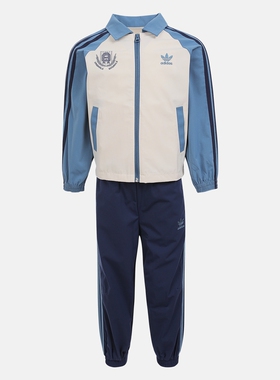 ADIDASKIDS阿迪达斯经典篮球风梭织运动宽松长袖套装 KG6615