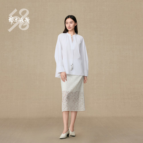 鄂尔多斯1980女装休闲衬衫C256H5001