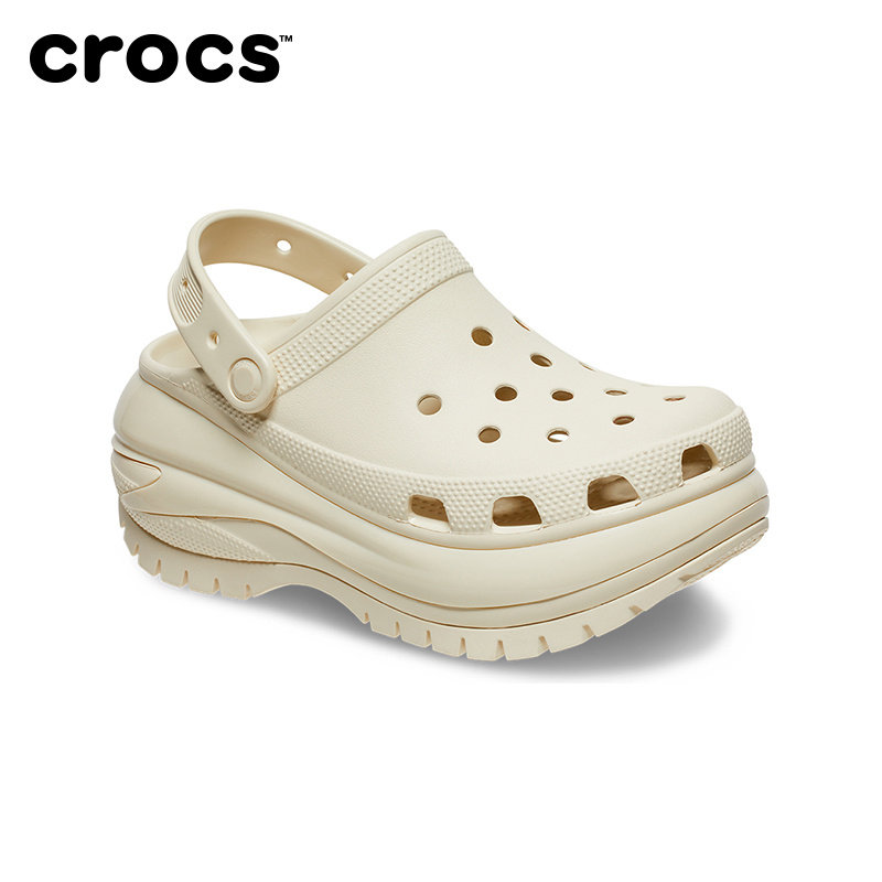 Crocs卡骆驰经典光轮洞洞鞋厚底沙滩鞋户外包头拖鞋207988-2Y2