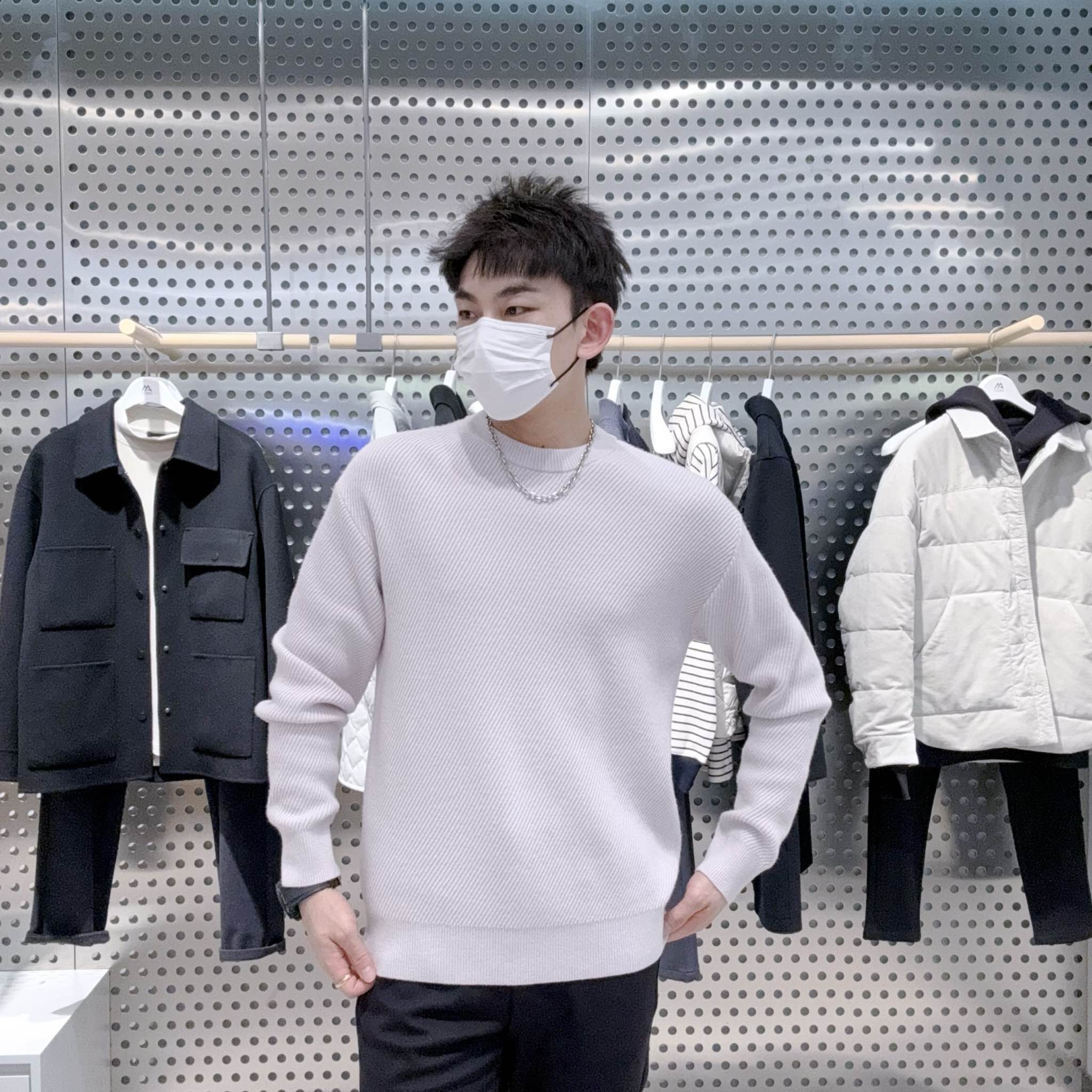 麦檬男士简约休闲毛衣9EB130572