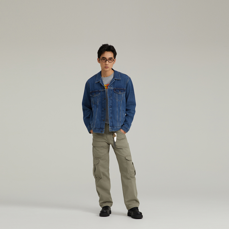【商场同款】Levi's李维斯24男士LOOSE直筒工装休闲裤A7368-0001