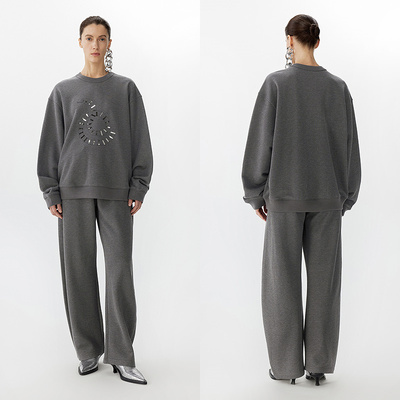 JNBY/江南布衣25春休闲香蕉裤银丝细闪5P1E14720