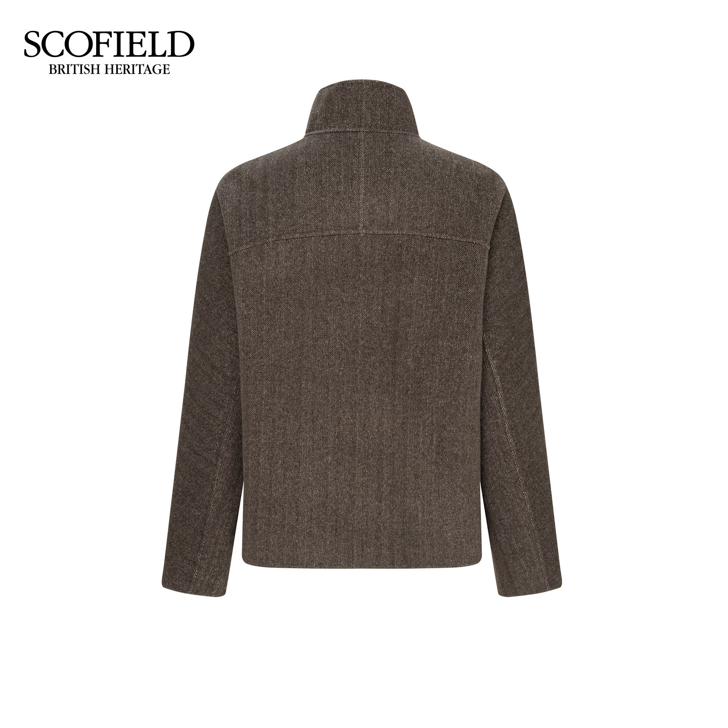 Scofield女装立领短款双面呢大衣