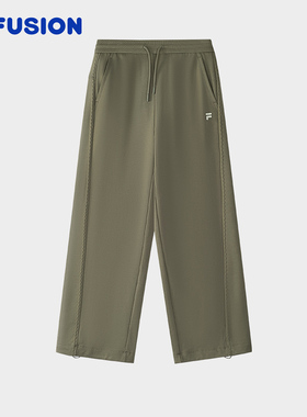 FILA FUSION斐乐潮牌针织长裤女2025冬季新款时尚T11W545606B
