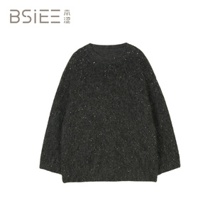 BSiEE本涩 圆领 套头长袖 针织衫/F06210Y01