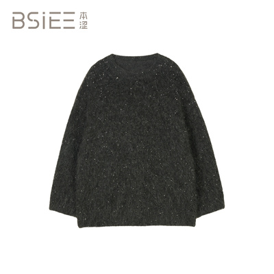 BSiEE本涩 圆领 套头长袖 针织衫/F06210Y01