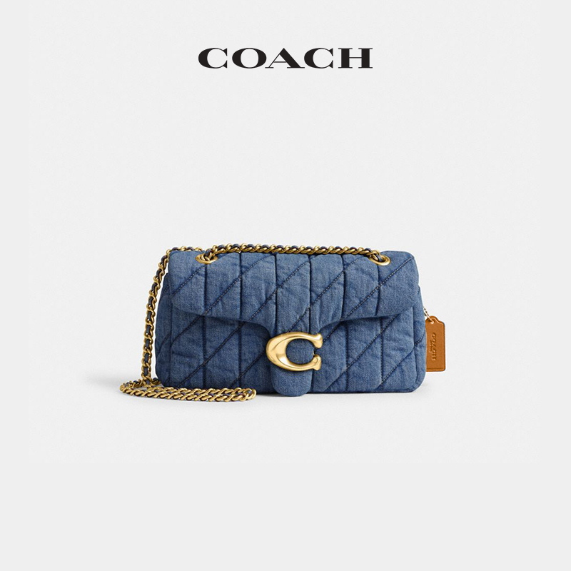 COACH/蔻驰女士经典标志丹宁 绗缝 TABBY 26号 单肩包 CR704