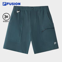 FILA FUSION斐乐潮牌梭织五分裤男2026夏季时尚裤子T11M621805F