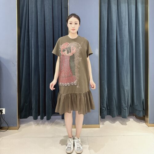 谜底女士复古时尚连衣裙262ML0678