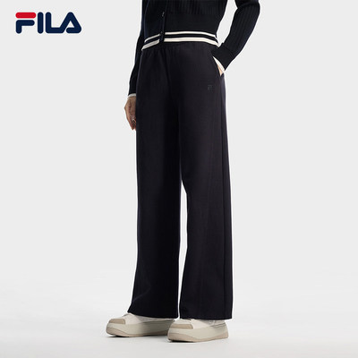 FILA 斐乐官方女士针织长裤2026春季舒适直口休闲裤F11W618603F