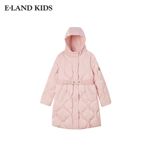 eland kids衣恋童装女童羽绒服连帽