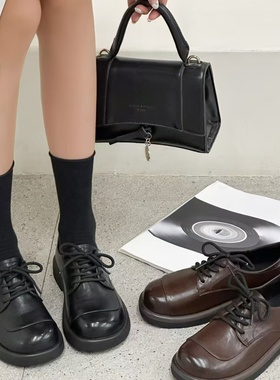 珂卡芙24秋深口系带学院风乐福鞋1431A3891