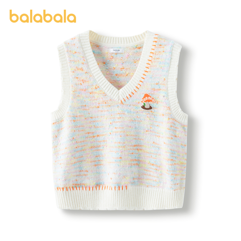 巴拉巴拉女童简约时尚马甲202324122002