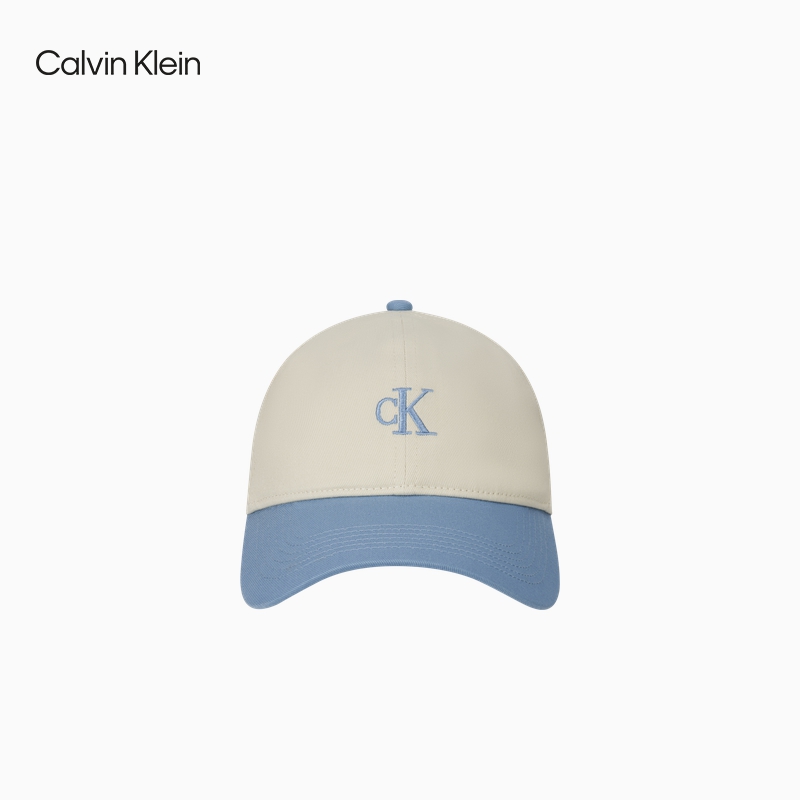 CK Jeans25春夏男女同款撞色拼接刺绣棒球帽礼物4G5000G