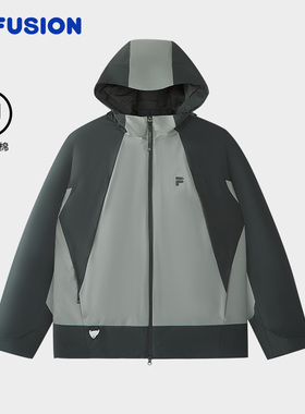 FILA FUSION斐乐潮牌棉服男2026春休闲外套宽松上衣T11M611907F