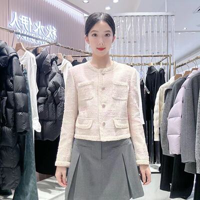 秋水伊人女士简约时尚外套上衣15112BF072313