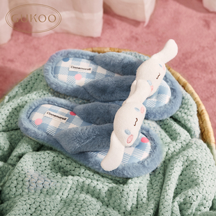 Gukoo/果壳拖鞋女春秋三丽鸥联名人字拖女士居家拖鞋825024921H09