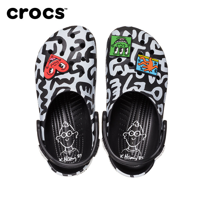 Crocs Haring经典Clog克骆格 洞洞鞋黑色