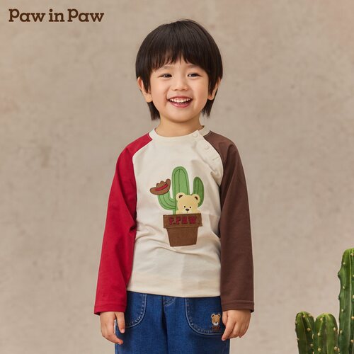 paw in paw卡通小熊长袖针织衫(KNIT)(LA)PCLAF4892E