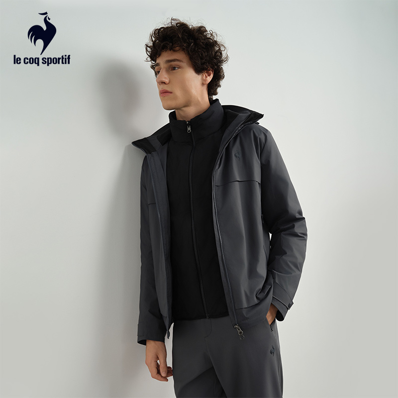 【金标】乐卡克法国公鸡男款户外三合一夹克外套鹅绒L254MCNDJK06