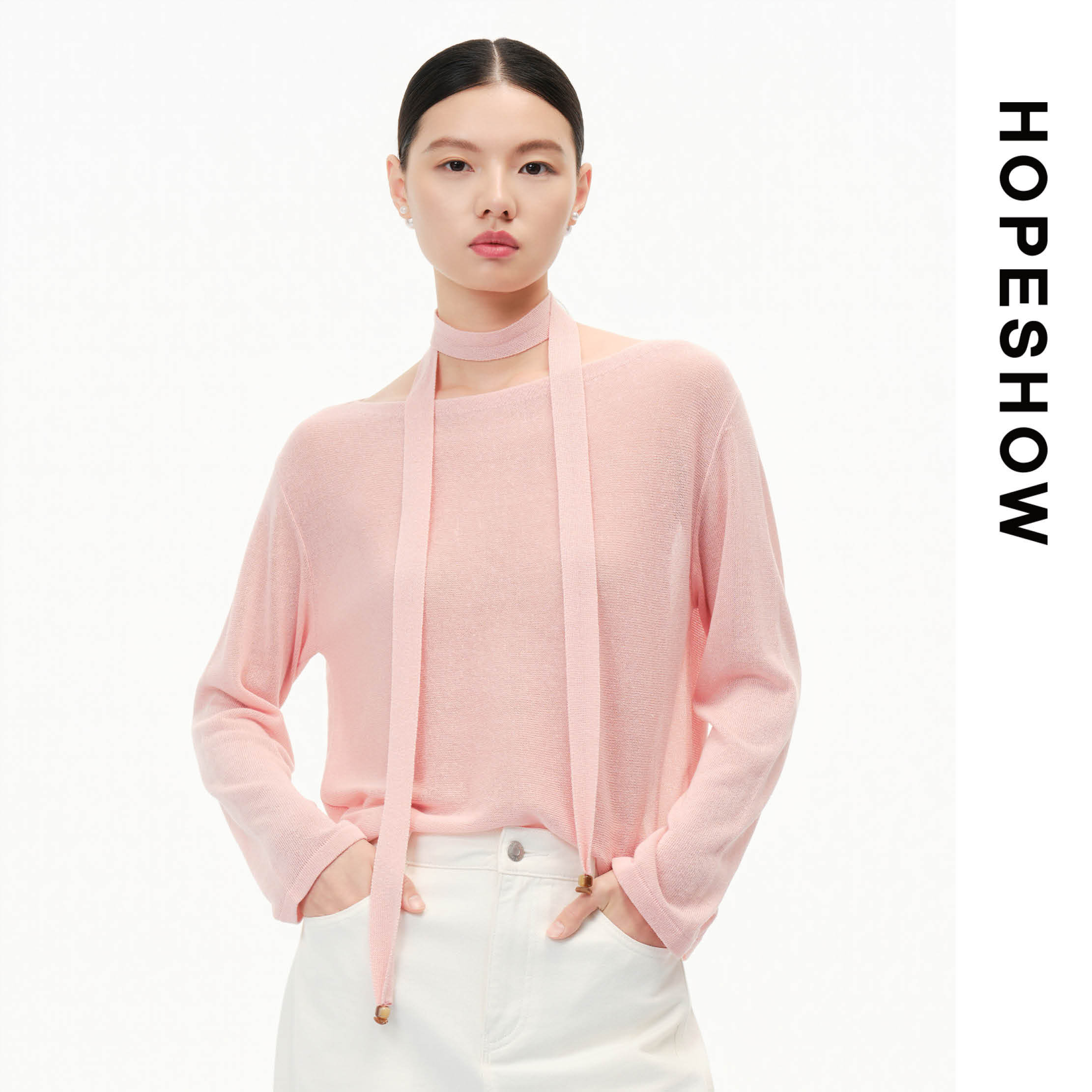 HOPESHOW红袖针织衫89226130101
