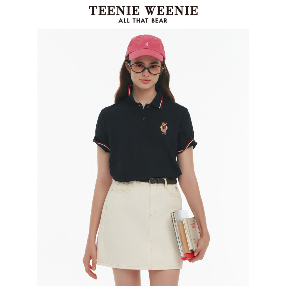 TEENIE WEENIE小熊女装学院风POLO衫TTHW25M501Z