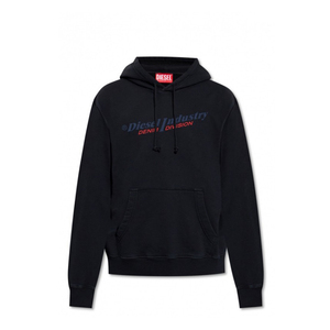DIESEL/迪赛 男士卫衣 Logo印花套头式连帽 A03744-0AJIH