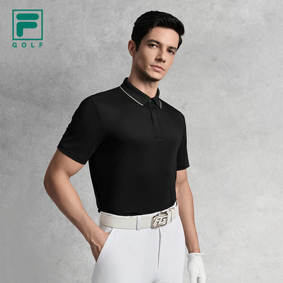 FILA 斐乐官方高尔夫男士短袖POLO衫2025秋季运动上衣A11M535103F
