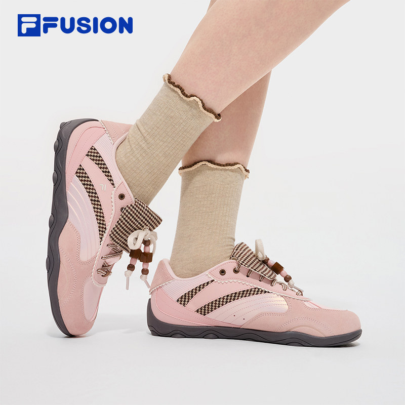 FILA FUSION斐乐潮牌女鞋FLORA 机能潮鞋2025冬T12W541534F