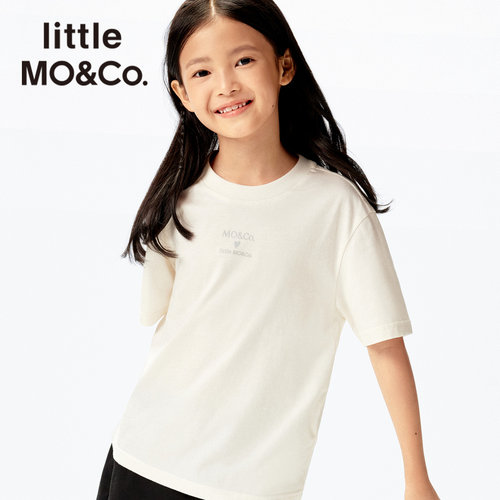 little moco儿童圆领宽松短袖T恤