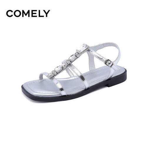 COMELY/康莉时尚银色女鞋KYQ53302D