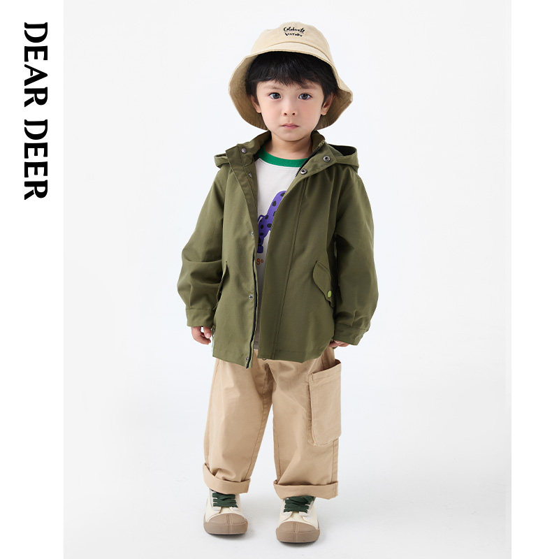 迪迪鹿2024男小童秋季休闲长裤C224311402