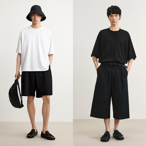 速写男士休闲宽松短袖T恤9P4113780