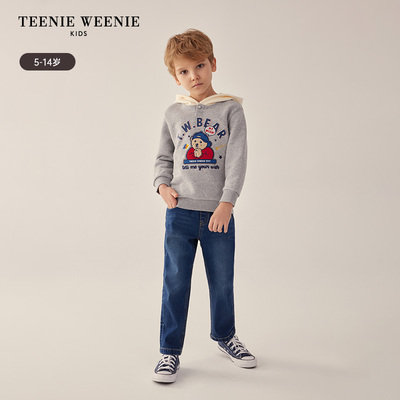 TeenieWeenie Kids小熊童装24早春男童松紧腰牛仔长裤TKTJ241102A