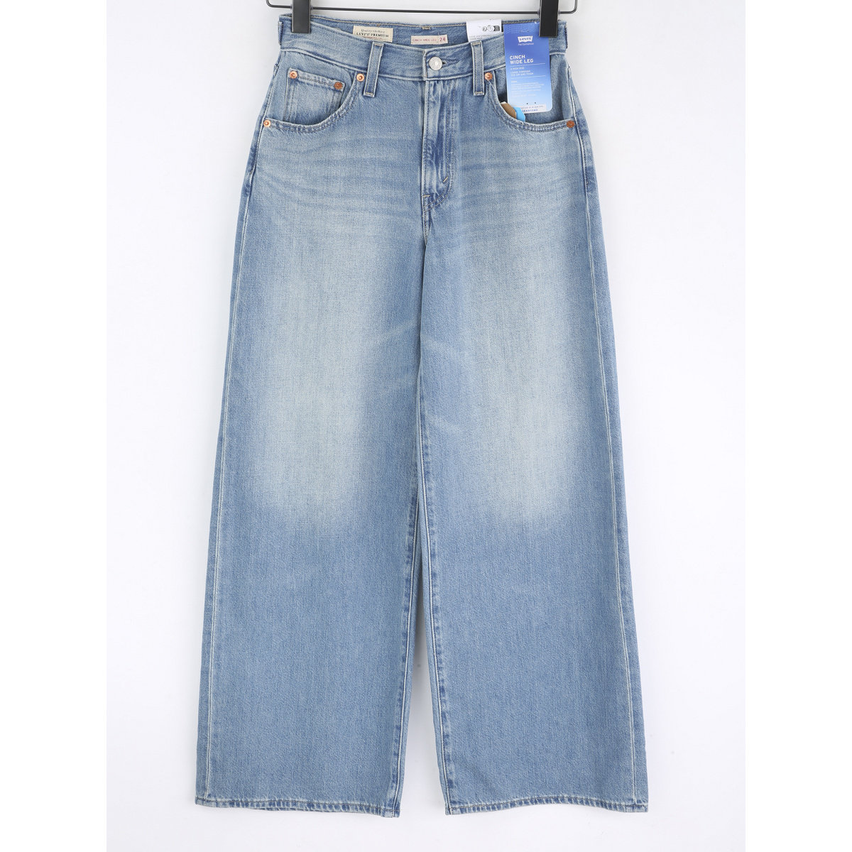Levi's李维斯冰酷系列26年新款女士CINCH阔腿牛仔裤0073B-0009